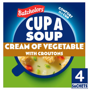 Batchelors Cup A Soup Cream Of Vegetable Croutons 4 Pack 122G