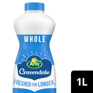 Arla  Filtered Fresh Whole Milk 1L Fresher for Longer