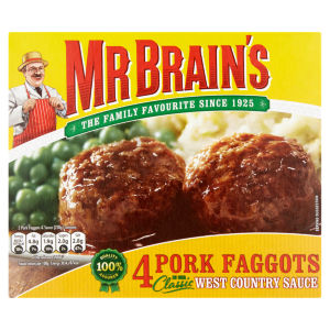 Mr Brains 4 Pork Faggots 439g