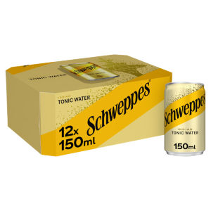 Schweppes Indian Tonic Water 12 x 150ml Cans