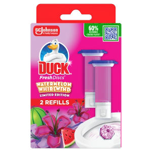 Duck Fresh Discs 2 x 36ml Watermelon Whirlwind Toilet Gel Refill