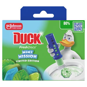 Fresh Discs Toilet Gel Holder & Refill Mint Mission 36ml