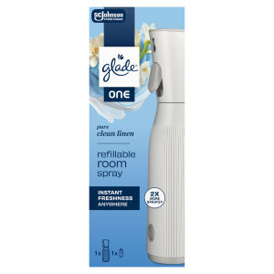 Glade ONE Refillable Room Spray Starter Kit, Pure Clean Linen, 1x13ml