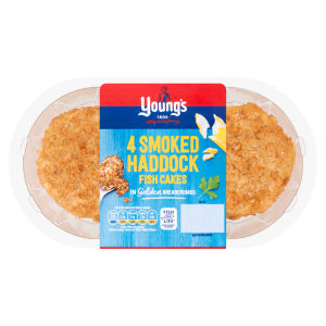 Young's Gastro Signature Breaded Smoked Haddock Mozzarella & Cheddar 4 Fish Cakes 400g