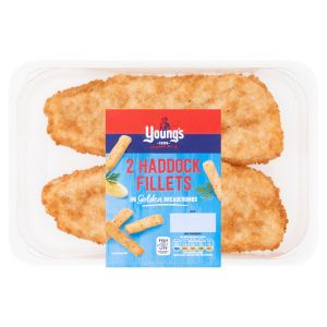 2 Haddock Fillets in Golden Breadcrumbs 300g