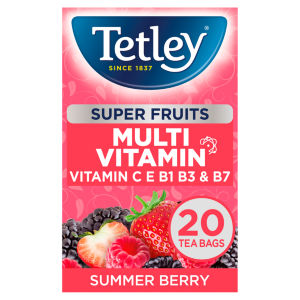 Tetley Super Fruits Multivitamin Summer Berry 20 Tea Bags
