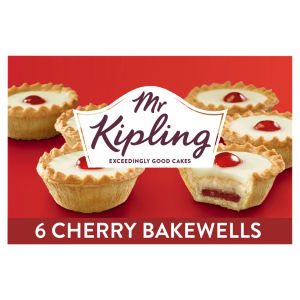 Mr Kipling Cherry Bakewell Cake Tarts 6 Pack