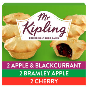 Mr Kipling Bramley Apple & Blackcurrant, Bramley Apple and Cherry Pies 6 Pack