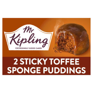 Mr Kipling Sticky Toffee Sponge Pudding Cake Dessert 2x95g 