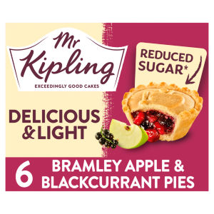 Delicious & Light Bramley Apple & Blackcurrant Pies 6 Pack