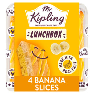 Mr Kipling Banana Lunchbox Cake Slices 4 pack