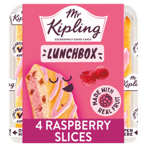 Mr Kipling Raspberry Lunchbox Cake Slices 4 pack