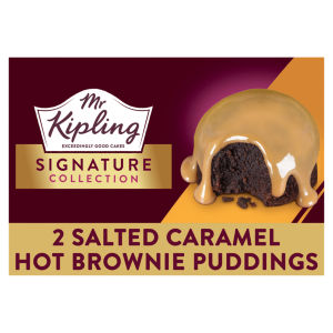 Signature Salted Caramel Brownie Puddings Dessert Chocolate Cake 105g x2