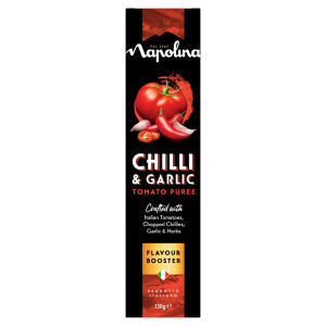 Napolina Chilli & Garlic Tomato Puree Flavour Booster 130G