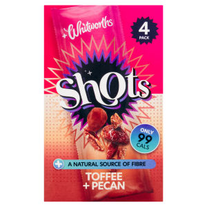 Whitworths Toffee & Pecan Shots 4X25g