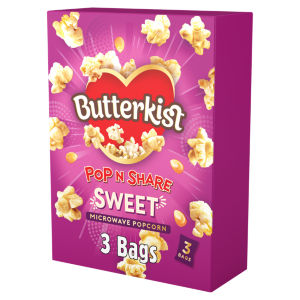 Butterkist Sweet Microwave Popcorn x3 60g