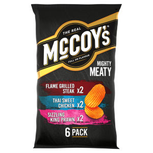 McCoy's Meaty Variety Multipack Crisps 6 Pack