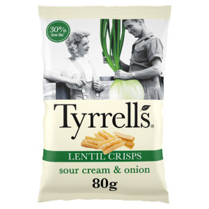 Lentil Sharing Crisps Sour Cream & Onion 80g