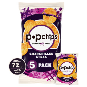 Popchips Chargrilled Steak Multipack Crisps 5x17g