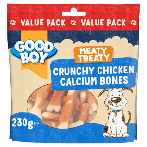 Meaty Treaty Crunchy Chicken & Calcium Bones 230g