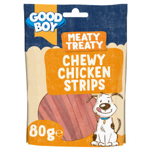 Meaty Treaty  Chewy Chicken Strips 80g