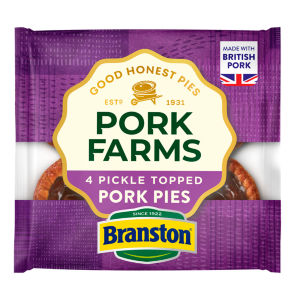 4 Pickle Topped Pork Pies 200g