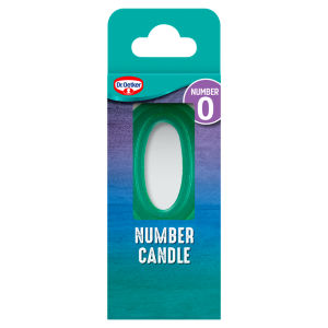 Number Zero Birthday Candle