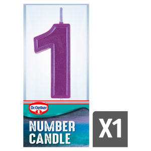 Dr. Oetker Number 1 Candle