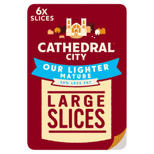 6 Slices Lighter Mature Cheddar Cheese 150g