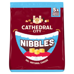 Cathedral City Kids Snack Nibbles Mild Lighter Cheddar Cheese 5x16g