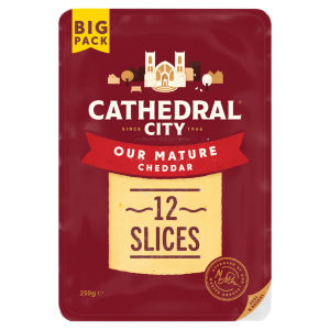 12 Slices Mature Cheddar Cheese 250g