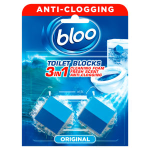 3in1 Anti-Clogging Toilet Blocks Original Blue 2 x 50g (100g)