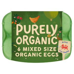 6 Mixed Size Organic Eggs 328g