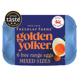 Freshlay Golden Yolks 6 Free Range Mixed Weight 328G