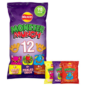 Walkers Monster Munch Variety Multipack Crisps 12x20g