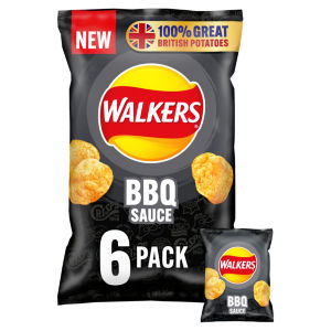 Walkers BBQ Multipack Crisps 6 x 25g