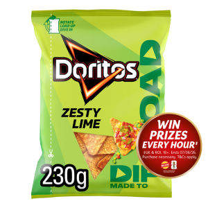 Doritos Dip or Load Zesty Lime Sharing Crisps 230g