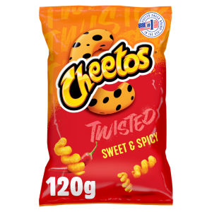 Cheetos Twisted Sweet & Spicy Sharing Bag Crisps 120g