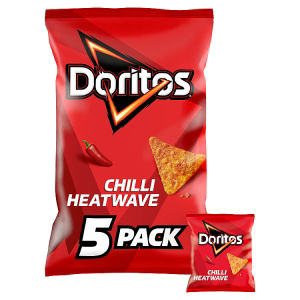 Doritos Chilli Heatwave Tortilla Chips Multipack Crisps 5x30g