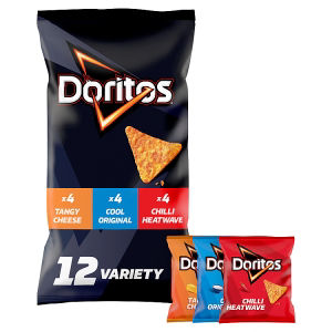 Variety Pack Tortilla Chips Multipack Crisps 12x30g