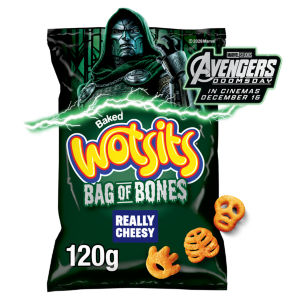 Wotsits Baked Bag of Bones Really Cheesy Sharing Snacks Crisps 120g