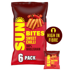 Sunbites Sun Ripened Sweet Chilli Multipack Snacks Crisps 6x25g