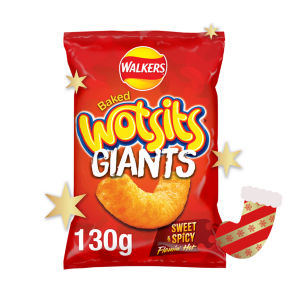 Walkers Wotsits Giants Sweet & Spicy Sharing Snacks Crisps 130g