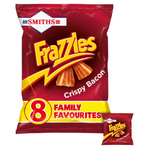 Smiths Frazzles Crispy Bacon Multipack Snacks Crisps 6x18g