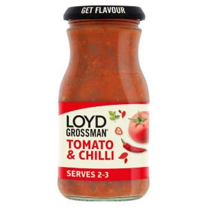 Loyd Grossman Tomato & Chilli No Added Sugar Pasta Sauce