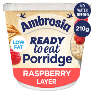 Ambrosia Ready to Eat Porridge Oat Cereal Pot Apple & Blueberry Layer