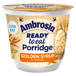 Ambrosia Ready to Eat Porridge Oat Cereal Pot Apple & Blueberry Layer  210g