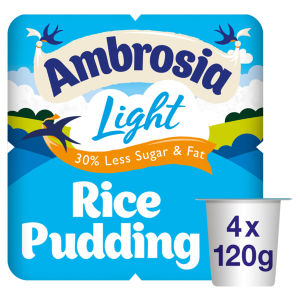 Light Low Fat & Reduced Sugar Custard Dessert Snack Pots 4 x 120g