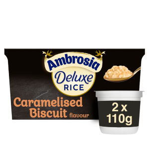 Ambrosia Deluxe Rice Pudding Caramelised Biscuit Pots