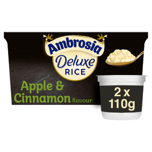 Deluxe Apple & Cinnamon Rice Pudding Dessert Snack Pots 2 x 110g